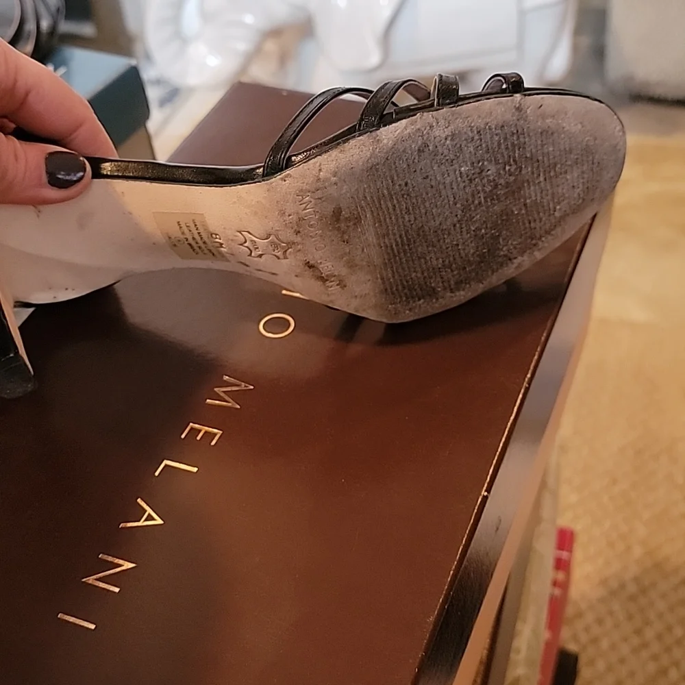 Antonio Melani Hallie Strappy Pumps in Black sz8 - Picture 7 of 8